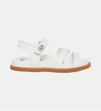 Sandales avec logo - Diesel Kids - Blanc