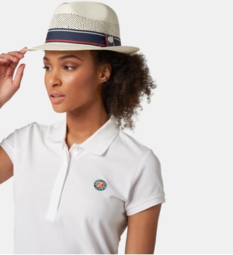 Trilby en paille - Roland-Garros - Bleu