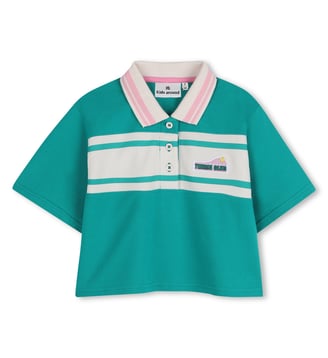 Polo manches courtes - Kids Around - Vert thé
