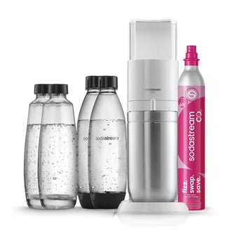 Machine à soda DUO Blanche Pack 4 bouteilles - Sodastream - Blanc