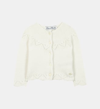 Cardigan -  laine maille ajourée Tartine Et Chocolat