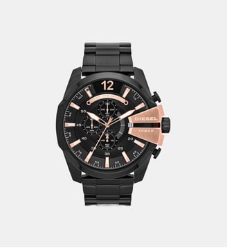 Montre Mega chief Noir DZ4309-Noir-Taille unique - Diesel - Noir