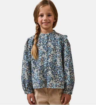 Chemise velours tissu Liberty - Cyrillus - Liberty berry harvest