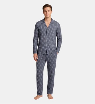 Pyjama cardé d'homme en Coton - Impetus - Gris