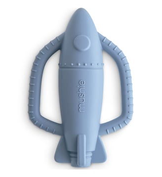 Jouet de dentition Fusée - Mushie - Rose