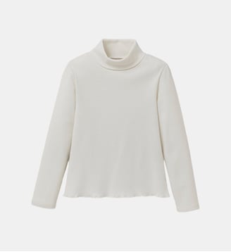Sous-pull col montant  - Coton biologique - Cyrillus - Écru