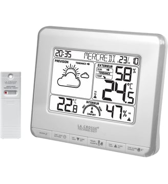 Station météo WS6818 Blanc/Argent - La Crosse - Standard