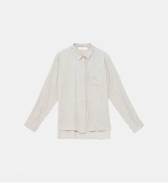 Chemise uni CARLI - La Petite Etoile - Bleu ciel