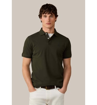 Polo Coupe Regular À Manches Courtes Avec Logo - Hackett London - Hunter green