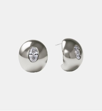 Créoles avec cristaux - Aristocrazy - Argenté