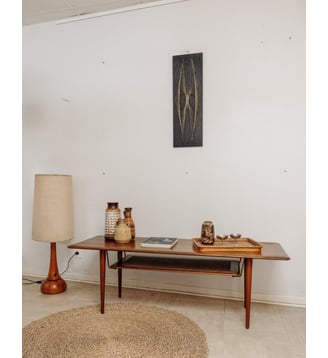 Table basse Peter Hvidt Donna N°512- Produit chiné - Debongout - Bois foncé