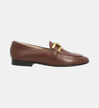 Mocassin trieste - cuir lisse - Manfield - Marron foncé