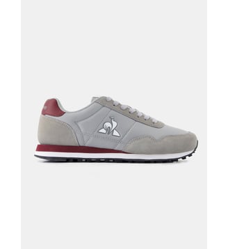 Baskets basses Astra 2 - Le Coq Sportif - Alloy et retro bordeaux