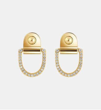 Boucles d'oreilles Rivet M Or Jaune & Diamants - Statement - Or jaune