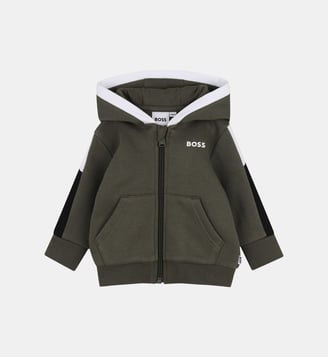 Cardigan à capuche - BOSS Kidswear - Olive