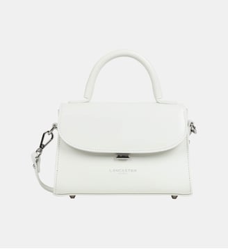 Mini sac cabas Suave Even cuir - Lancaster - Blanc cassé