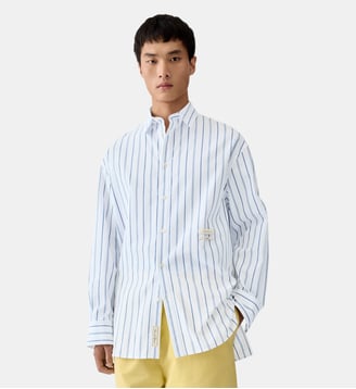 La Chemise Pisco - Jacquemus - White and blue stripes