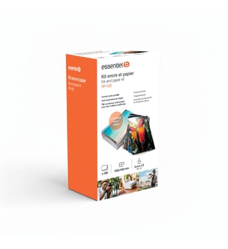 Kit papier + encre compatible Canon Selphy KP-108 tirages - Essentiel B - Standard