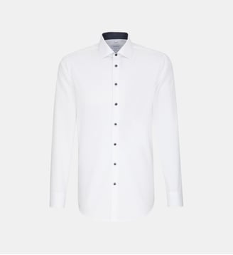 Chemise d'affaires 1/1 Extra long Shaped Col Kent - Seidensticker - Blanc
