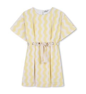 Robe longue en coton - Kids Around - Crème