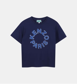 Tee-shirt manches courtes - Kenzo Kids - Medieval blue