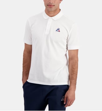 Polo droit signature - Le Coq Sportif - Blanc