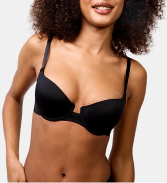 Soutien-gorge corbeille à coques Nufit noir - Maison Lejaby - Noir