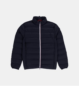Doudoune manches longues homme col montant Piumino - Serge Blanco - Bleu foncé
