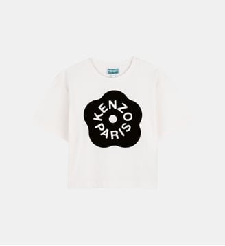 T-shirt imprime en relief - Kenzo Kids - Off white