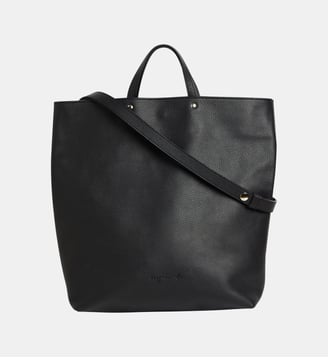 sac cabas Alix en cuir noir - Agnès b. - Noir