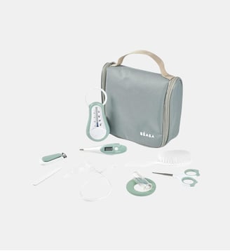 Trousse de toilette nomade 9 accessoires vert sauge - Beaba - Vert