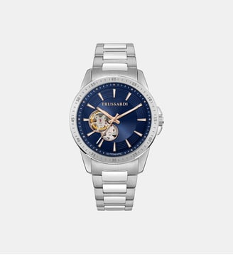 Montre analogique en acier T-HAWK - Trussardi - Argent