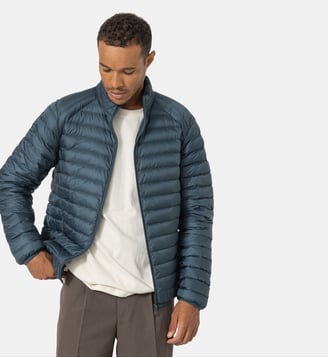 Doudoune légère Mat - Jott - Bleu algue