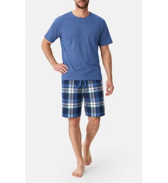Pyjashort en jersey de coton léger - Gill - Arthur - Marine