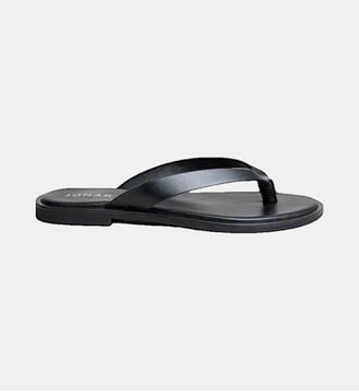 Sandales plates en cuir Witty - Jonak - Noir