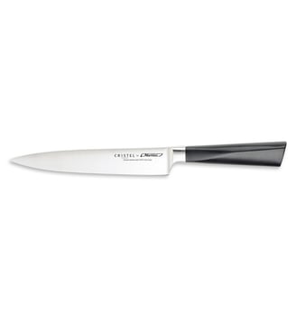 Couteau à trancher, 21cm - Cristel - Noir