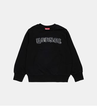 Sweat-shirt col rond avec logo - Diesel Kids - Noir