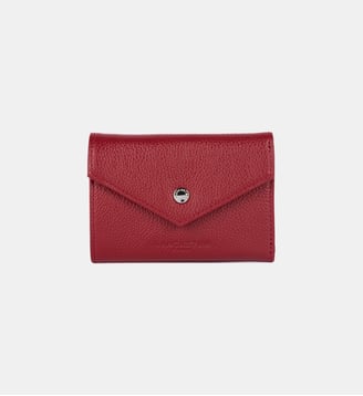 Porte-cartes Foulonné PM en cuir - Lancaster - Carmine