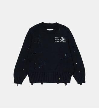 Pull col rond avec logo - MM6 Maison Margiela - Noir