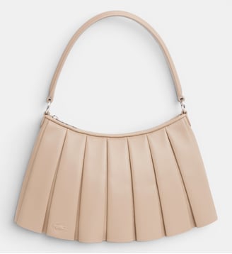Sac moyen Lenglen en cuir - Lacoste - Beige