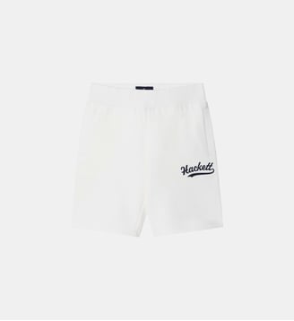 Short En Molleton Avec Logo - Hackett London - Off white