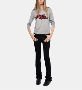 Pull Miss 100% Cachemire - Zadig&Voltaire - Gris chiné clair