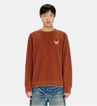 Bouclé jumper avec broderie Phoenix - Diesel - Marron