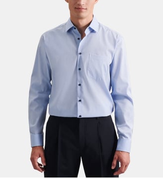 Chemise d'affaires 1/1 Regular Col Kent - Seidensticker - Bleu clair