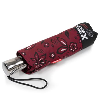 Parapluie xtra solide antiretournement, 28cm, déperlant, ouverture/fermeture automatique - Isotoner - Bandana bordeaux