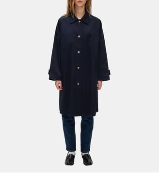 Trench droit en coton - SINE - Pablo - Marine