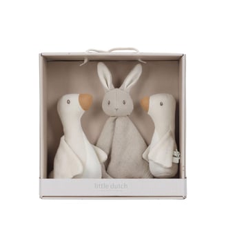 Coffret cadeau tricoté - Newborn - Little Dutch - Beige