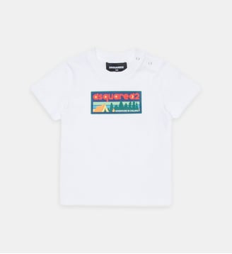 T-shirt à logo imprimé - Dsquared2 - Blanc