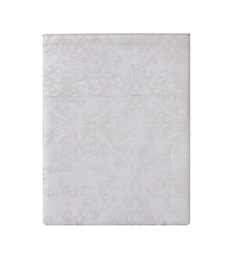 Drap plat imprimé en satin de coton bio, QUANTIQUE Alexandre Turpault