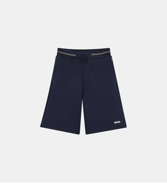 Bermuda de jogging avec logo - BOSS Kidswear - Bleu cargo